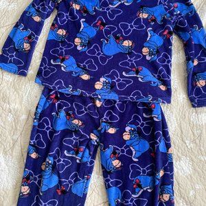 Woman's DISNEY Eeyore Purple&Blue Plush PJs Size M(8-10)